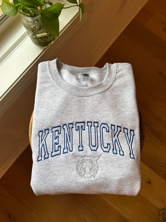 Kentucky Varsity Letters Embroidered Sweatshirt